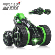 DWI rc amphibious stunt car 5 wheels toy remote control stunt kids rolling car to children